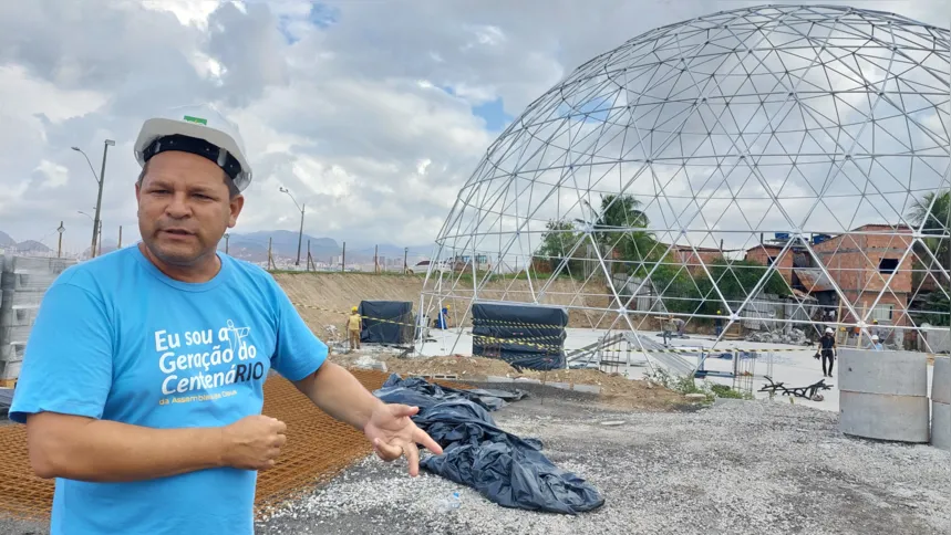 Claudio Dias, um dos responsáveis pela obra, explicou sobre a Catedral Evangélica