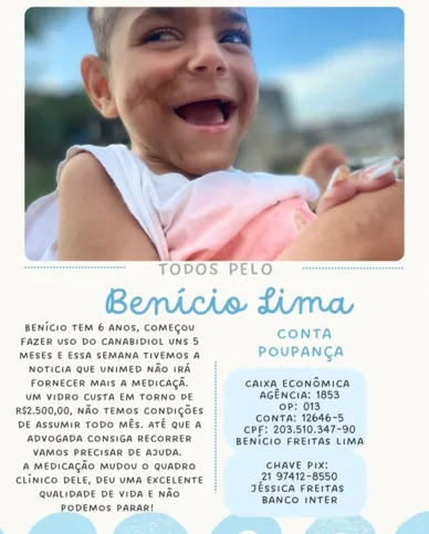 Imagem ilustrativa da imagem Família faz campanha para promover boa condição de vida à criança com deficiência múltipla