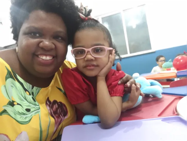 Alice Souza é mãe da Laura, de 5 anos