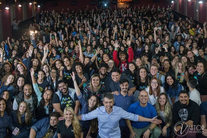 Alunos do curso pré-vestibular de Vitor Quintan