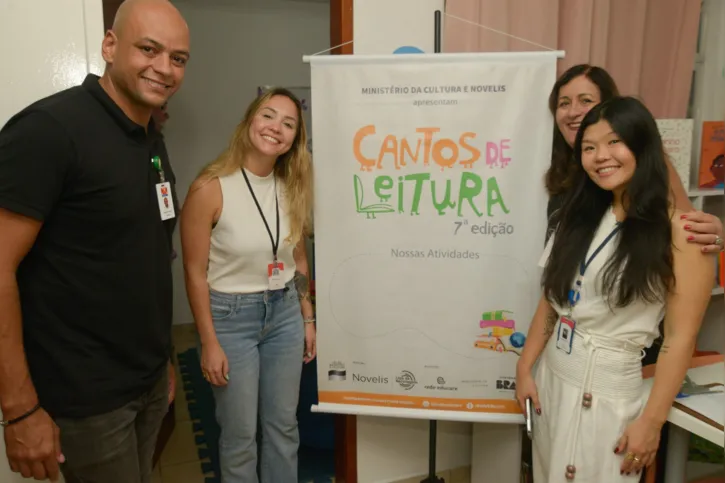 Em ação conjunta com a Rede Educare, a Novelis apoiou a construção do ‘Cantos de Leitura’