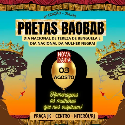 O evento gratuito será realizado na Praça Juscelino Kubitschek, no centro de Niterói