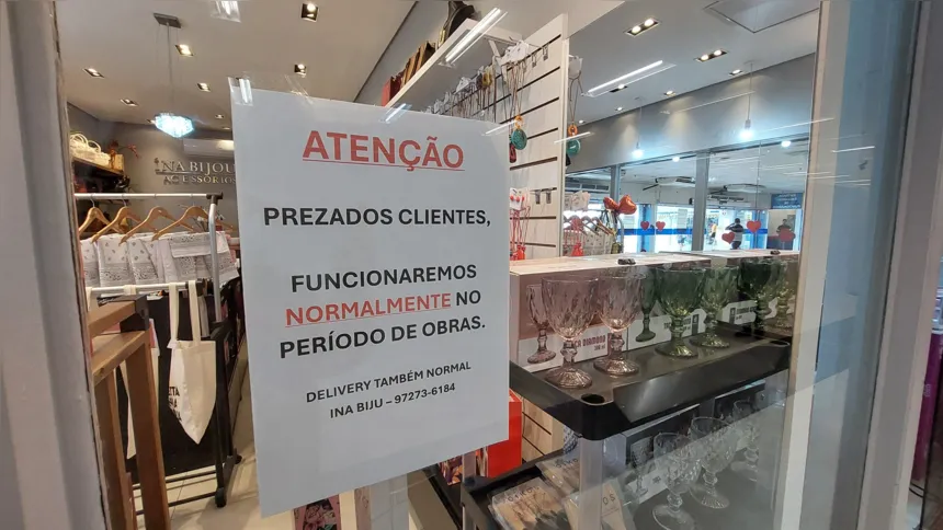 As lojas da Galeria Comercial continuarão funcionando normalmente