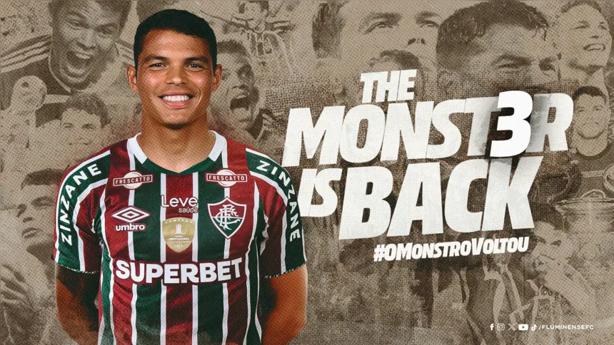 Thiago Silva é formado nas categorias de base do Fluminense, em Xerém, onde atuou dos 11 aos 18 anos de idade