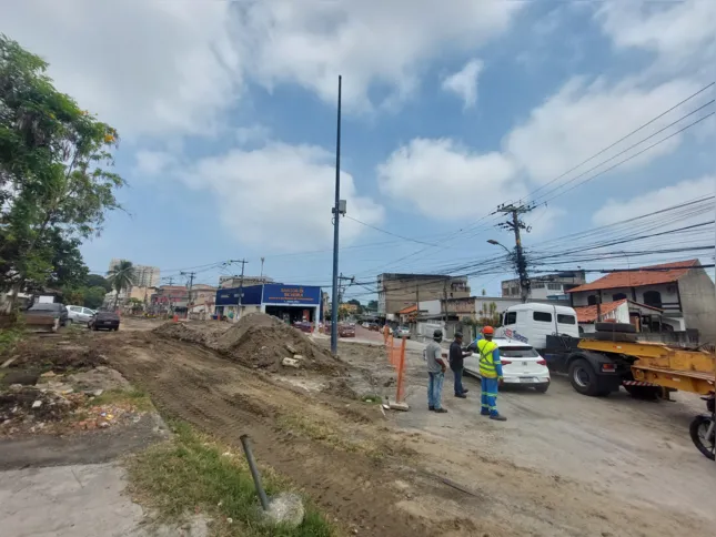 Trânsito da região sofreu alterações para as obras