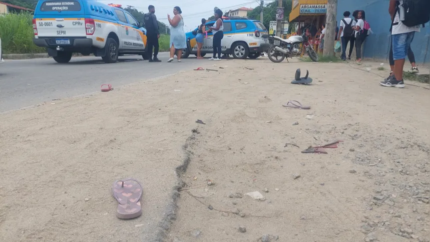 Mulher estava grávida e morreu no local