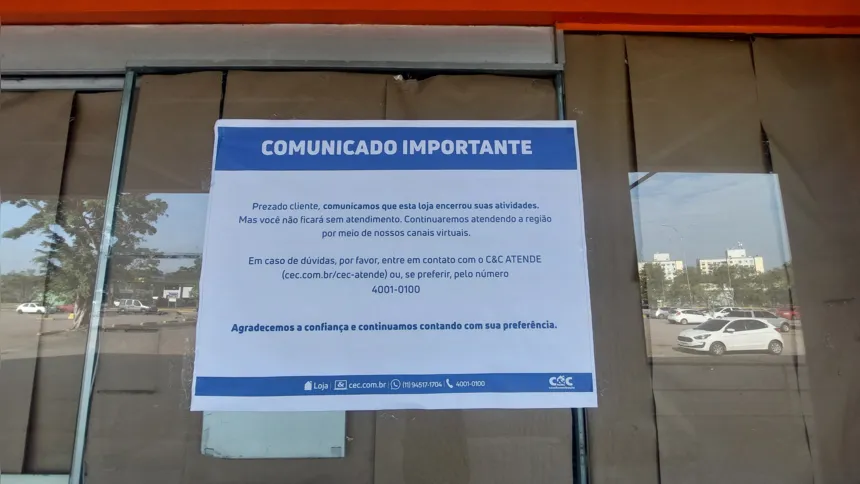 Em comunicado, a rede de materiais de construção confirmou o encerramento de suas atividades no local