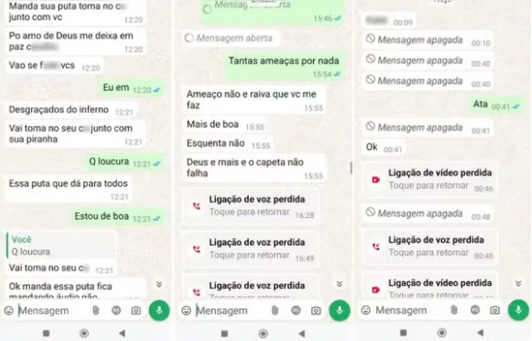 Mensagens da mulher para o ex