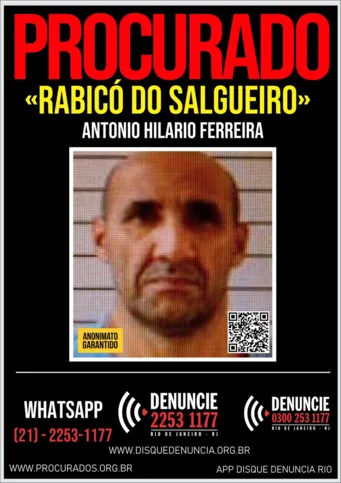 Antônio Ilário Ferreira é um dos traficantes mais procurados do país