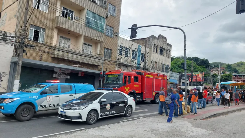 A pista ficou totalmente interditada no sentido Centro