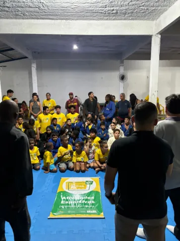 Jiu-jitsu do Projeto Ecoar no bairro Trindade