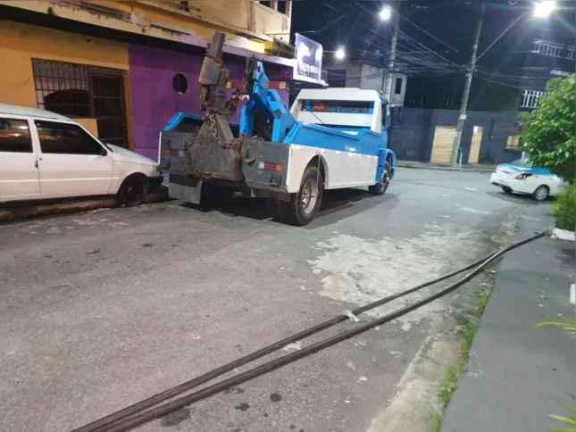 Caminhão utilizado na ação