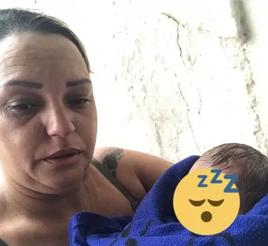 A enfermeira Angélica Cristina, prestou os primeiros socorros ao bebê