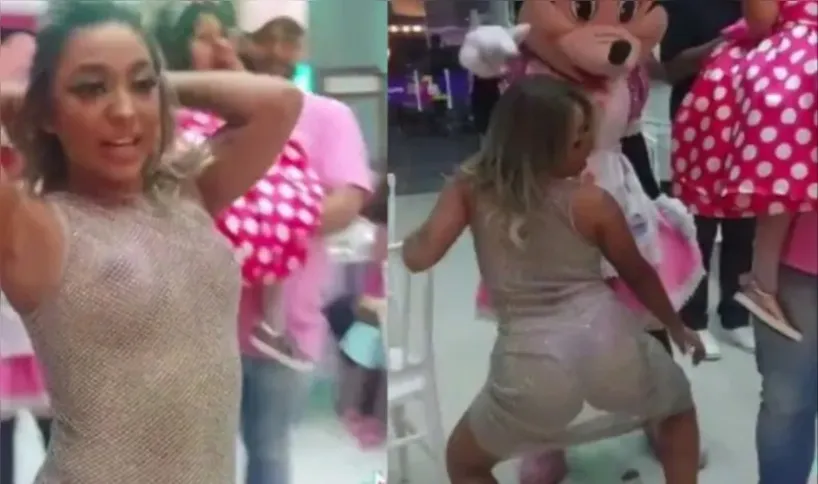 Brenda Azevedo viralizou em vídeo no aniversário da filha