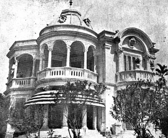 O Palacete foi construído em 1917