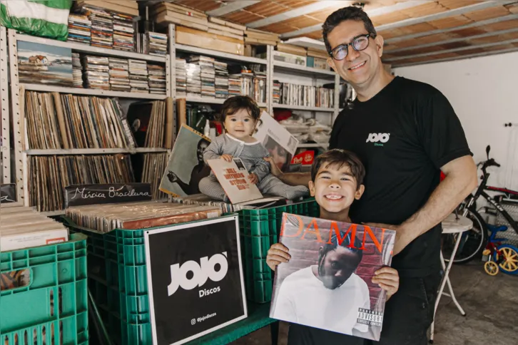 A marca Jojô Discos é uma homenagem aos filhos de Pablo, Joaquim e Joana