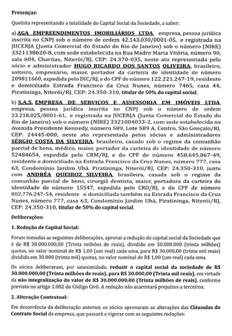 Imagem ilustrativa da imagem ATA DE ASSEMBLEIA DE SOCIOS