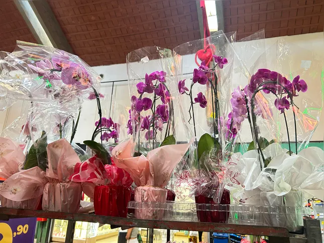 Um dos presentes mais procurados são flores