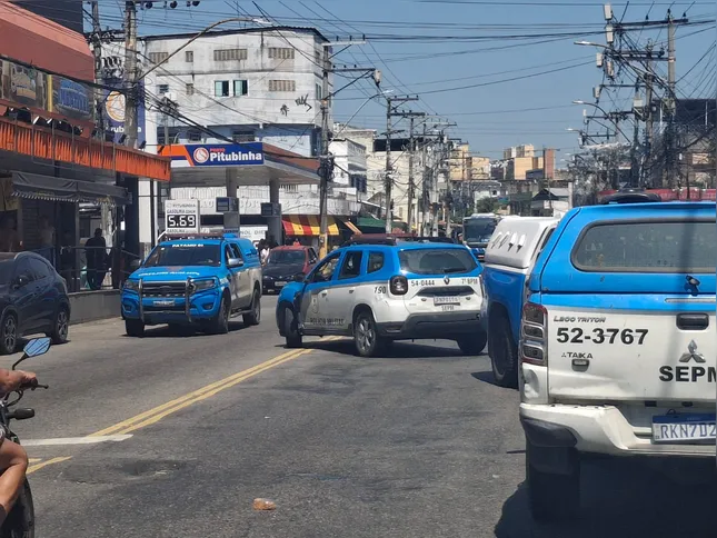 A Polícia está no local