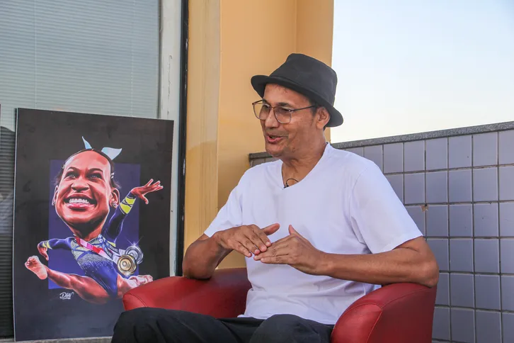 As reproduções de 'famosos' são uma das especialidades de 'Dan Caricaturas'