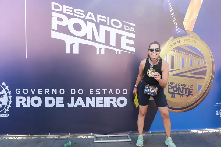 A vice-prefeita Isabel Swan é medalhista olímpica da vela, topou o desafio da corrida para divulgar a candidatura de Niterói para os jogos Pan e Parapan-Americanos