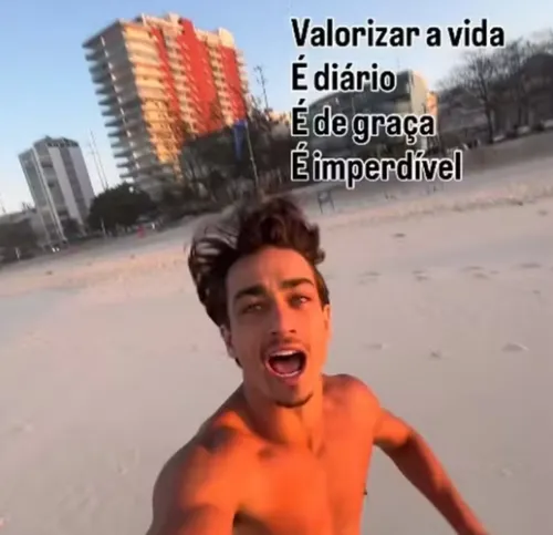 Em seu último post, Gabriel escreveu a seguinte mensagem: "Valorizar a vida é diário, é de graça, é imperdível"