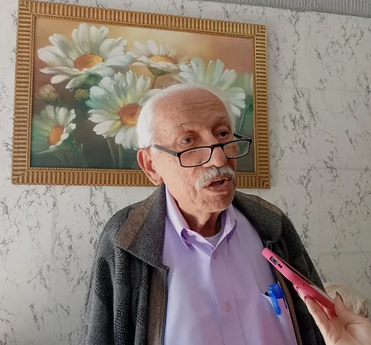 Antônio Maia, 90 anos, doutor e ex-vice-prefeito de São Gonçalo, esteve presente no velório de Osmar Leitão