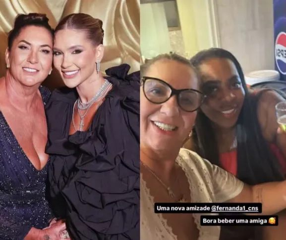 Mãe de Virginia posa ao lado da mãe de Vini Jr