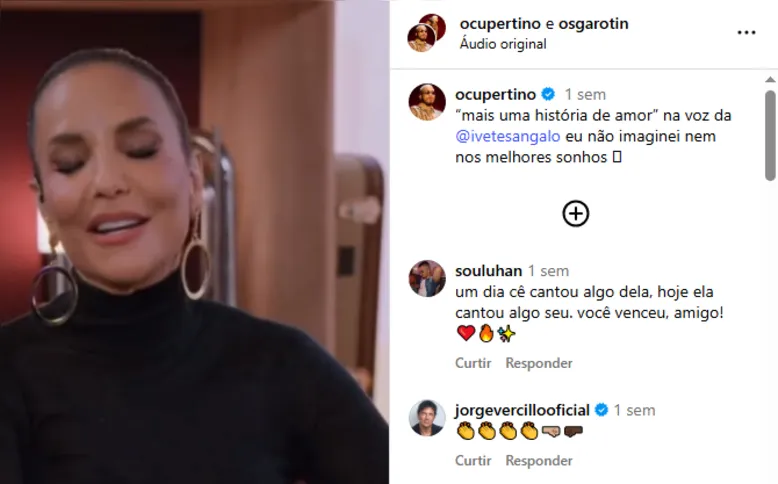 Victor Cupertino publicou o trecho da entrevista em suas redes sociais