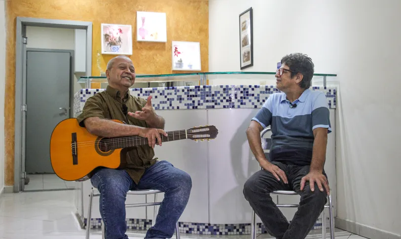 Artista foi entrevistado pelo jornalista Sérgio Soares
