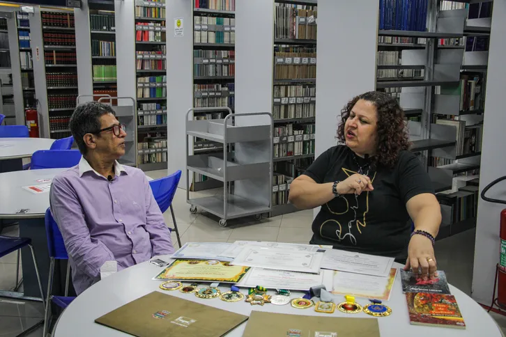 No encontro, Ligia foi entrevistada pelo jornalista Sérgio Soares