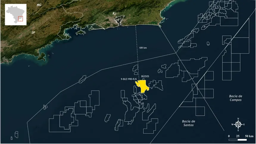 Novo poço foi encontrado a cerca de 189 km da costa do Rio de Janeiro