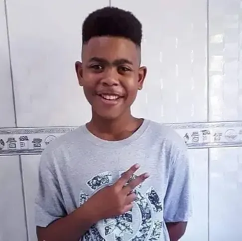 João Pedro, então com 14 anos. Rafaela Santos