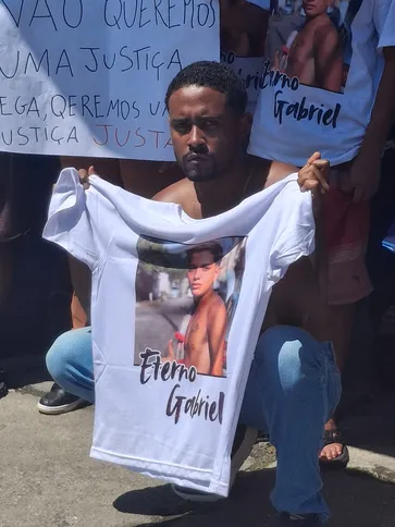 Gabriel foi brutalmente espancado no último domingo (14)