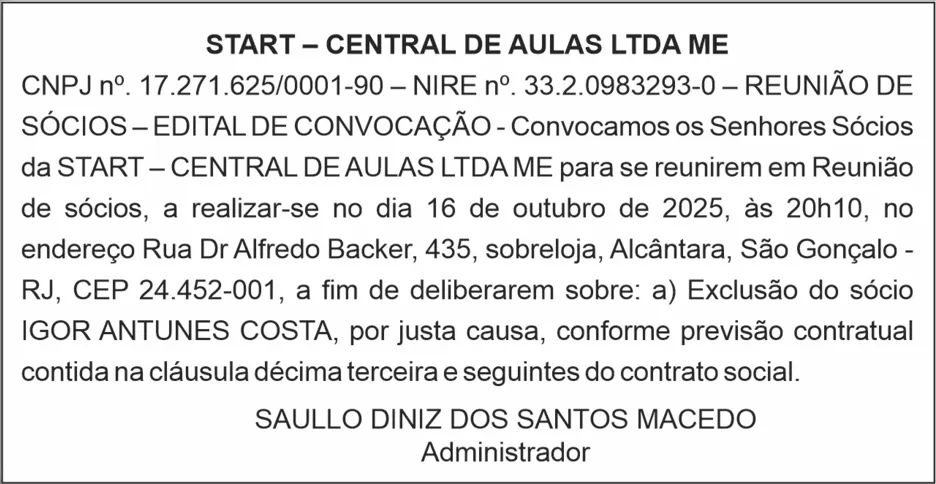 Imagem ilustrativa da imagem START – CENTRAL DE AULAS LTDA ME