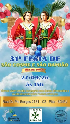 Em São Gonçalo, festas como a da Tenda São Lázaro do Pita reúnem a comunidade em torno da fé e da solidariedade
