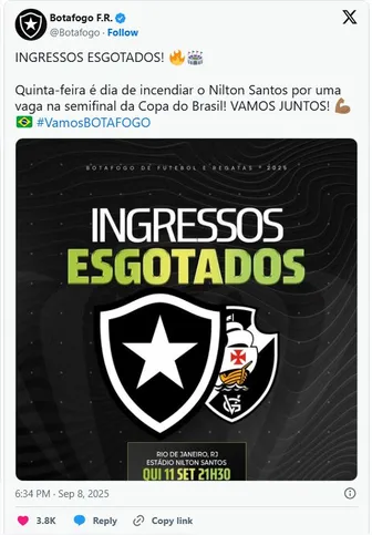 A tendência é que a casa do Alvinegro registre o seu maior público na atual temporada