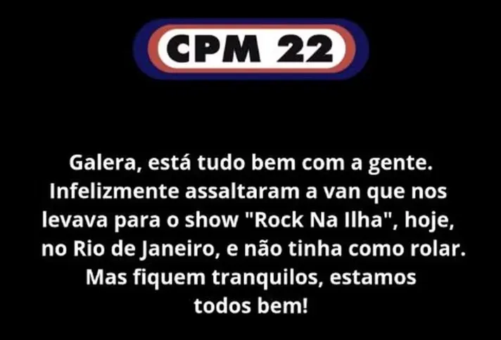 Pronunciamento da banda