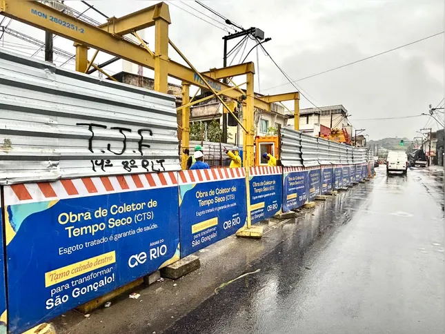 Obras da Águas do Rio acontece em cinco áreas diferentes