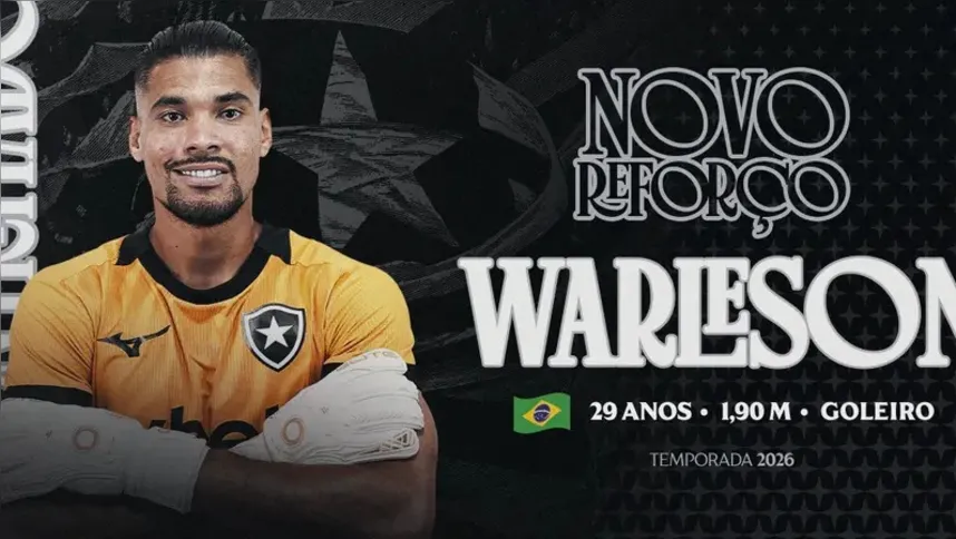 Warleson é anunciado pelo Botafogo