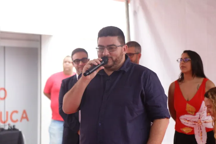 O secretário de Economia Solidária, Matheus Gaúcho