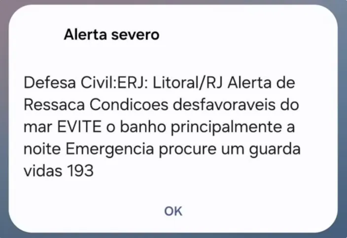 Alerta da Defesa Civil se mantém até o momento