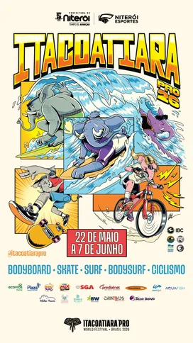 Cartaz de divulgação do Itacoatiara Pro World Contest