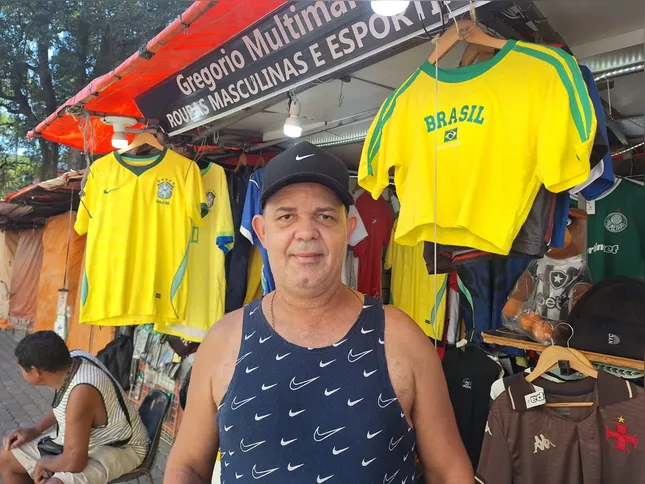 Vendedor Carlos André comenta sobre as expectativas de vendas e a sua torcida pela convocação de Pedro do Flamengo