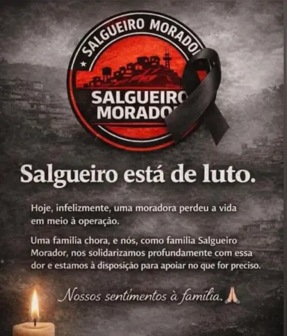 A comunidade do Complexo do Salgueiro a decretou luto