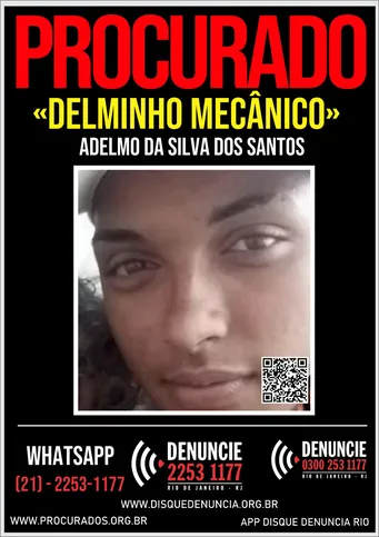 Adelmo da Silva dos Santos, vulgo “Delminho Mecânico”, de 20 anos
