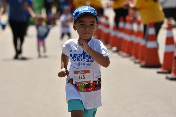 A corrida será dividida em percursos de 50m e 400m para pequenos atletas de 1 a 14 anos