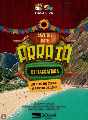 A Casa Viva Itacoá, em Itacoatiara, recebe mais uma edição do Arraiá de Itacoatiara