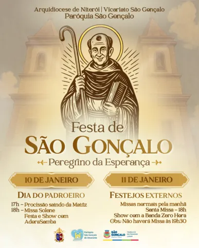 A festa em homenagem a São Gonçalo de Amarante acontece neste final de semana