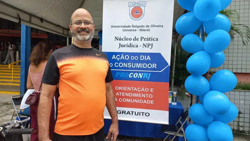 Comerciante Sérgio Hardi, recebeu auxílio do Procon-RJ pelo polo da Universo por causa de questões com a Enel Rio